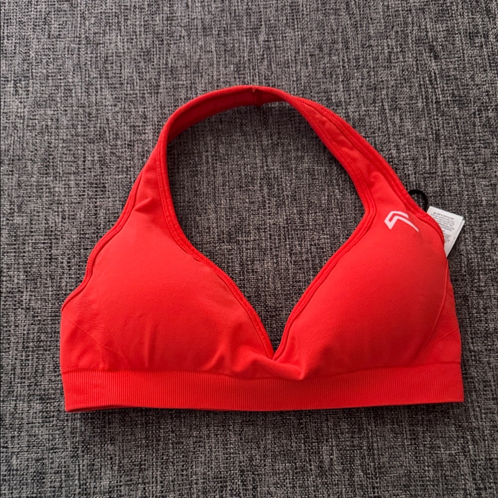 Oner Active Red Halter Sports Bralette